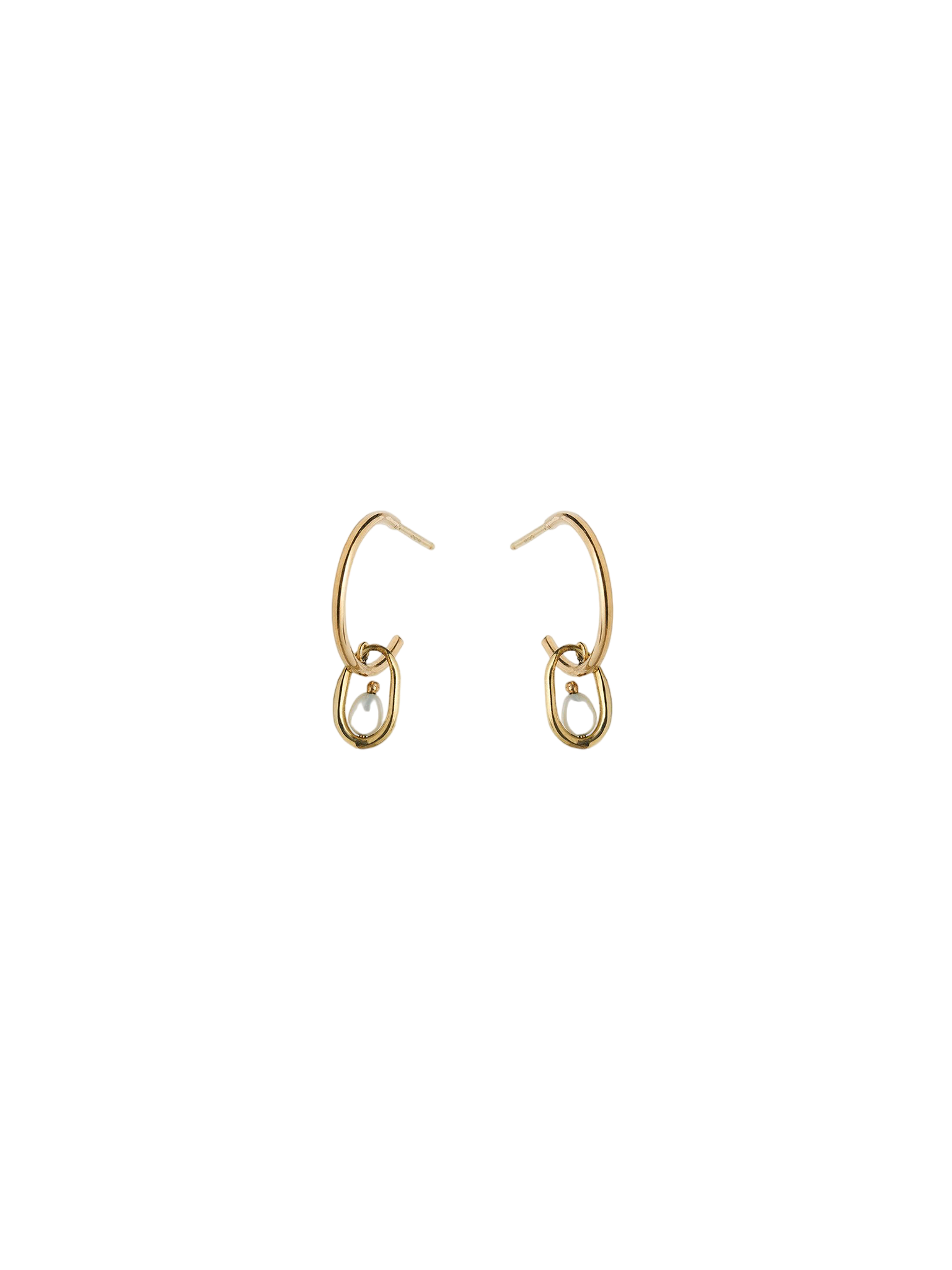 Pearl Droplet Hoops